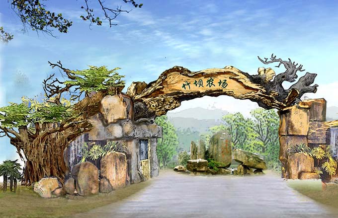 仿真樹大門對于景區有哪些作用，有什么優勢呢？