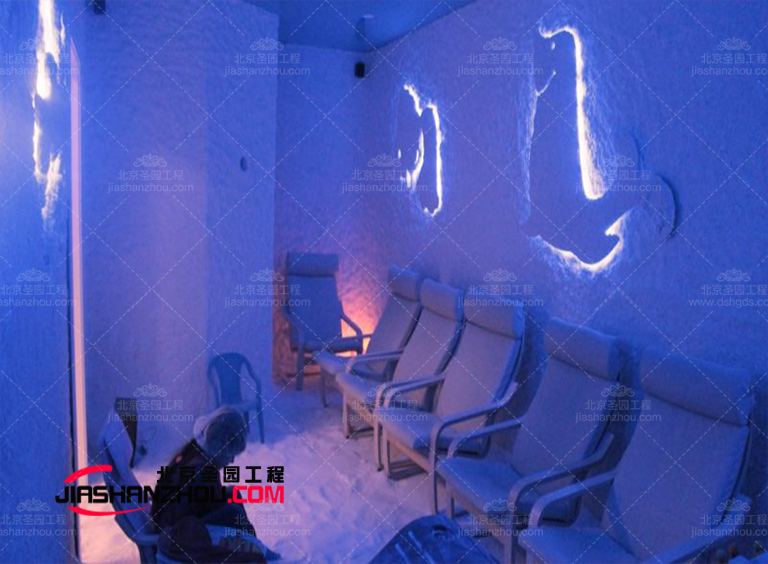 合理的家具擺放可以延續仿真鹽洞汗蒸房空間的對稱性