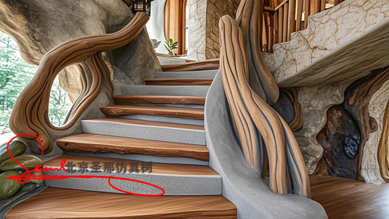 湖南水泥仿木樓梯環保與可持續發展以及設計f 格多元化