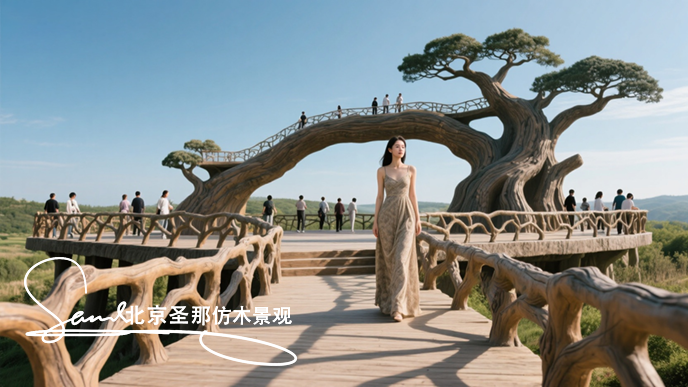 水泥仿木觀光臺.png 水泥仿木觀光臺